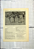 Old Print Punch Cartoon Horse Trainer Lightweight Waiting For Valet 1896 19th