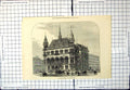 Old Antique Print New Reform Club Manchester Street Horses Carriages 1871 19th