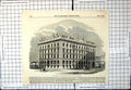 Old Antique Print New Warehouses Erected For Messrs Brown Machester 1853 19th