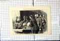 Antique Old Print Prince Inspecting Sacred Tooth Kandy Ceylon Artefacts 1876
