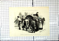 Antique Old Print Fresh Water Times Cholera Northern Europe Horse Tank 1892