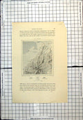 Antique Old Print Map Covering Mt Kinabalu Fort Alfred Baie De Marudu 1889 19th