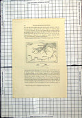 Antique Print Sandakan Malaysia French Map Mt Gomanton Malapi Sekong C1889 19th