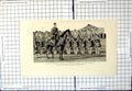 Antique Old Print Argyll Sutherland Highlanders Shirtsleeve Tropical Parade