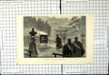Original Old Antique Print Cremation In Japan Sketch Mr Ernest Wetton 1890 19th