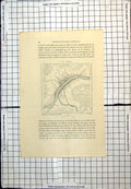 Antique Print Palembang Indonesia Ilir Moesi Oeloe Kraton French Map C1889 19th