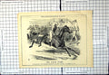 Antique Print False Start Punch Cartoon Horse Race Gladstone Democracy 1864