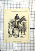 Antique Print Punch Cartoon Derby Favourite Persimmon Hrh Prince Wales 1896