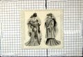 Antique Old Print Picturesque Costume For Autumn Fashionable Coat Ladies 1902