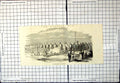 Original Old Antique Print Elephant Brigade Moulmein Burmese War Horses Cannon