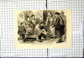 Antique Print Sketches Japan Special Artist First Pair Boots Sandals Family