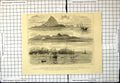 Antique Old Print Javan Catastrophe Explosion Krakatoa Sketches Before After