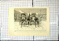 Antique Old Print Day Ashore Ceylon Dangers Racing Rickshas Colombo Streets