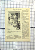 Original Old Vintage Print Punch Cartoon Golfers Setting Out Frank Reyns 1941