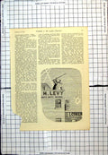 Antique Print Punch Cartoon Man RoLevy Natty Suitings Throwing Device 1941 20th