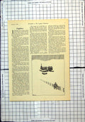 Antique Old Print Punch Cartoon Man Camouflage Heading Buildings In Snow 1941