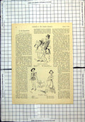 Antique Print Punch Cartoon Pantomime Wishful Drinking Twankey Smiles 1941 20th