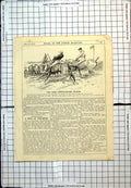 Antique Print Punch Cartoon Hunt Steeplechase Season Jockeys Placement 1910