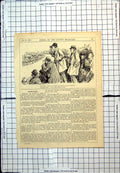 Antique Print Punch Cartoon Crowd Looking For Favourite Horse No Sign 1920 20th