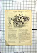Antique Print Punch Cartoon Steeplechasing Ireland Before Whiskey Goes 1911