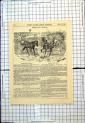Old Punch Cartoon Farmer'S Could Live 1839 Can'T Now Horse Trap 1880 Victorian