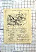 Old Antique Print Punch Cartoon Kitty Tells Uncle Engagement In Trap 1902 20th