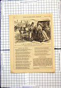 Antique Print Punch Cartoon Suburban Flyman Instructions Lady Cover Up 1864