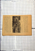 Original Old Antique Print Market Place Port-Au-Prince Haiti Covered Stalls