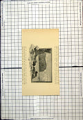 Old Antique Print Boultby Cliff Impressive Land Mass Sea Boats Boulders