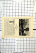 Old Antique Print Mount Lamongan Java Wreathed Cloud Smoking Rural Scene
