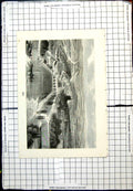 Antique Print Metz View City From Above Bird'S Eye Bridges Ships Buildings