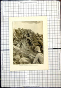 Old Antique Print Paardeberg Canadians Storming An Outlying Kopje C 1901 20th