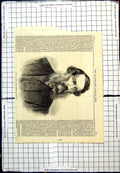 Antique Old Print Mr E.J. Eyre Late Governor Jamaica Portrait Bearded 1867 19th
