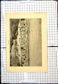 Original Old Antique Print City Kano Flat Topped And Domed Buildings Palm Trees