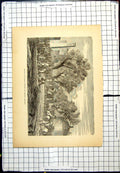 Antique Print Sultan Bagirmi Entering His Capital Mas-Ena Camel Procession
