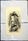 Antique Print Central Africa Clay Idol At Bwarwe Sketch Lieutenant Cameron