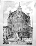 Old Antique Print Union Assurance Society Office Wilhelmstrasse Berlin