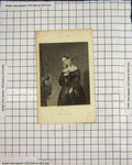 Original Old Antique Print Portrait 1843 May Meeke Engraving 19th
