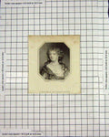Original Old Antique Print Portrait Lady Countess Shrewsbury Engraving