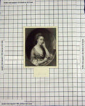 Original Old Antique Print Portrait Miss Tyler Gainsborough Engraving