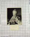 Original Old Antique Print Portrait Queen Catherine Engraving Woolnoth