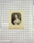 Original Old Antique Print Portrait Lady Robarts Engraving Lady Woman
