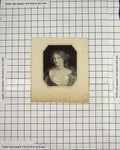 Original Old Antique Print Portrait Miss Price Scriven Engraving