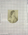 Original Old Antique Print Portrait Beautiful Lady Woman