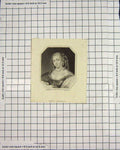 Original Old Antique Print Portrait Miss Bagot Scriven Engraving 19th
