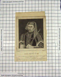 Original Old Antique Print Portrait King Henry Iv Knight Engraving Harding