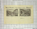 Original Old Antique Print Hotel Pfeiffer Wildbad Kurplatz Enzsluss