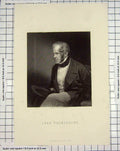 Original Old Antique Print Engraving Holl Portrait Lord Plamerston