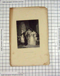 Original Old Antique Print Engraving Katherine Bianca Engleheart Romance