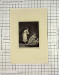 Original Old Antique Print Engraving Lady Man Romance Heath Westall